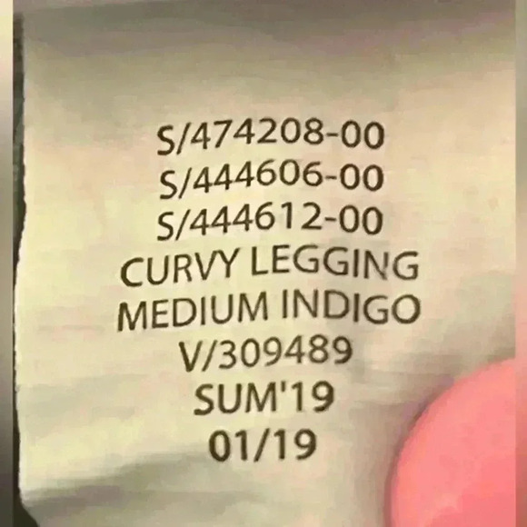 Gap Denim Curvy Leggings Mid Rise Jeans Medium Indigo Women's Size 28R - Picture 8 of 8